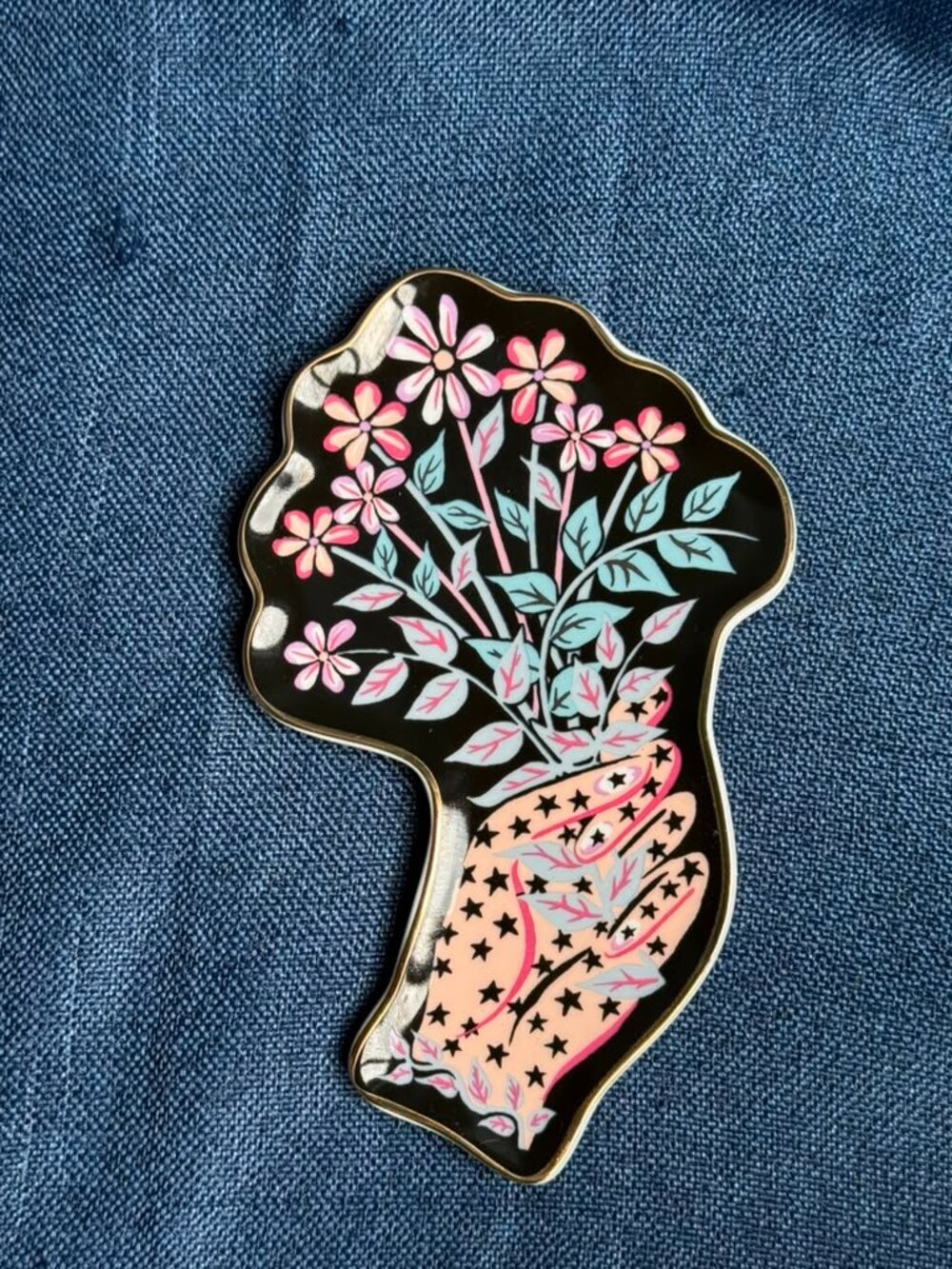 2020 Galison x Liberty London Ianthe Hand Shaped Porcelain Trinket Tray 🌟